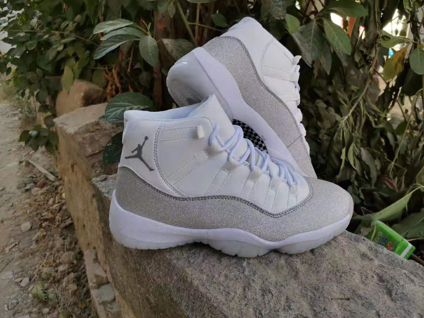 2019 Air Jordan 11 Retro White Silver Shoes